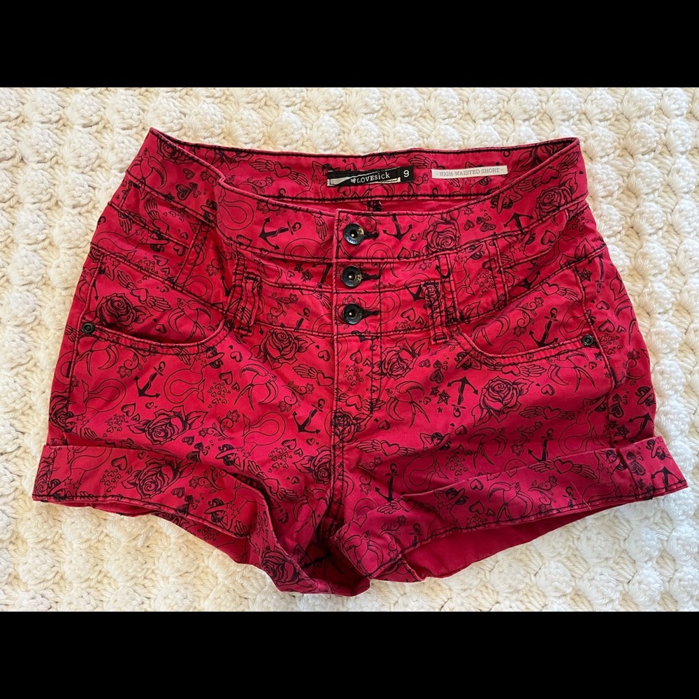 LoveSick High Waisted Shorts